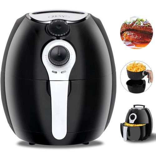  ZENY ZENY 3.7-Quart Air Fryer For Healthy Oil Free Cooking, wCookbook, Recipes, Dishwasher Safe Parts, Auto Shut off & Timer