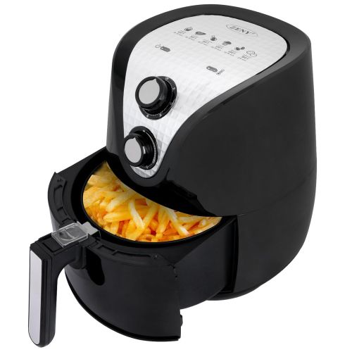  ZENY Electric Air Fryer 1500W 3.7QT Cooking Tool For Healthy Oil Free Cooking wTime & Temperature Control, Non-Stick Coating