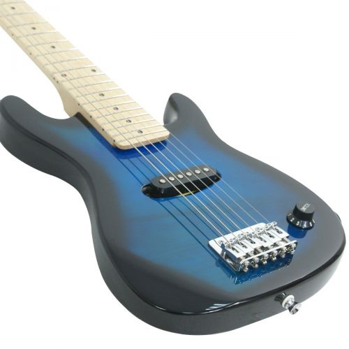  ZENY Blue 30 Inch Kids Electric Guitar With 5W Amp Cable Cord shoulder strap New (Blue)