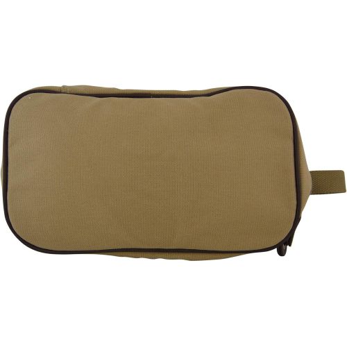  ZEP-PRO NCAA Mens Khaki Canvas Concho Toiletry Bag