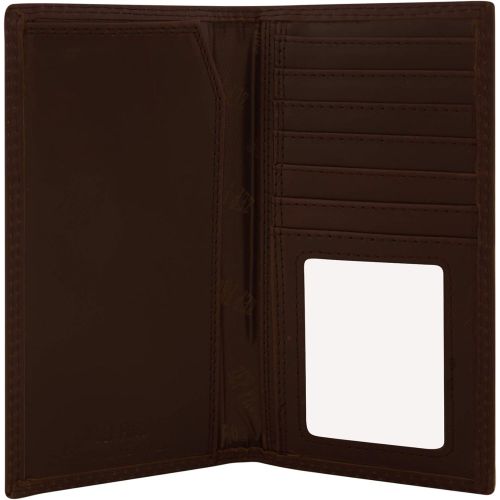  ZEP-PRO NCAA Alabama Crimson Tide Brown Wrinkle Leather Roper Concho Wallet, One Size