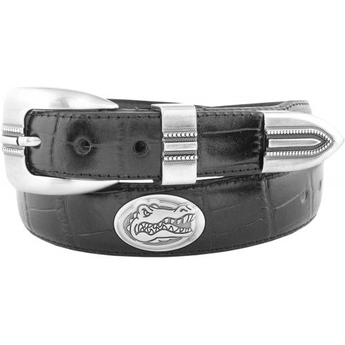  ZEP-PRO Zeppelin Products Inc. NCAA Florida Gators Crocodile Tip Leather Concho Belt