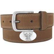 ZEP-PRO NCAA Texas Tech Red Raiders Light Crazy Horse Leather Concho Belt