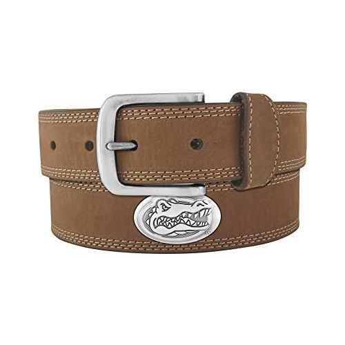  ZEP-PRO NCAA Florida Gators Light Crazy Horse Leather Concho Belt