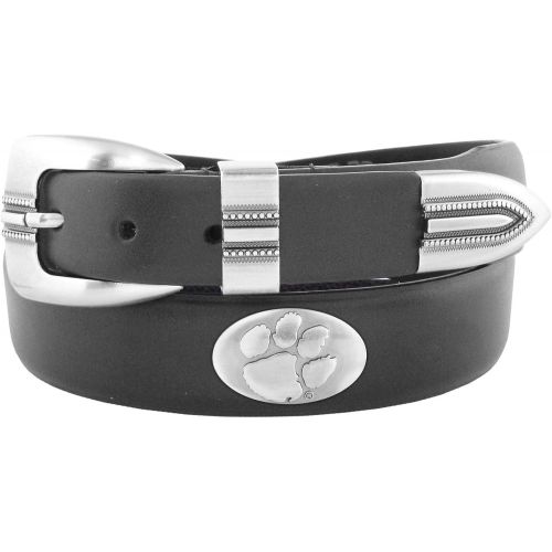  ZEP-PRO Zeppelin Products Inc. NCAA Clemson Tigers Tip Leather Concho Belt