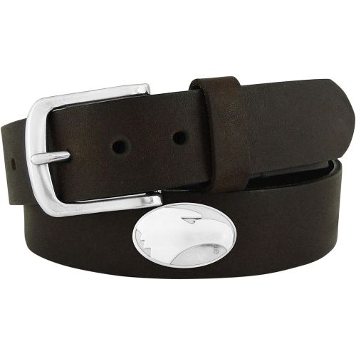  ZEP-PRO NCAA Mens NCAA Georgia Southern Eagles Leather Concho Belt, Brown