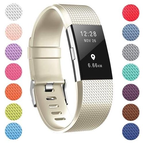  [아마존베스트]ZEROFIRE Bands Compatible for Fitbit Charge 2, Replacement Adjustable Sport Bands for Charge 2 Heart Rate Fitness Wristbands, Women Men, 12 Pack/Colors