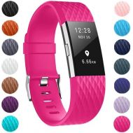 [아마존베스트]ZEROFIRE Bands Compatible for Fitbit Charge 2, Replacement Adjustable Sport Bands for Charge 2 Heart Rate Fitness Wristbands, Women Men, Small and Large