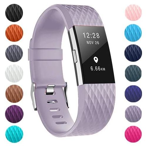  [아마존베스트]ZEROFIRE Bands Compatible for Fitbit Charge 2, Replacement Adjustable Sport Bands for Charge 2 Heart Rate Fitness Wristbands, Women Men, 12 Pack/Colors