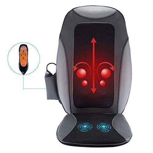  ZEROVIDA Neck Back Massager Massage Cushion with Heat and 12 Massage Nodes for Shiatsu Kneading...