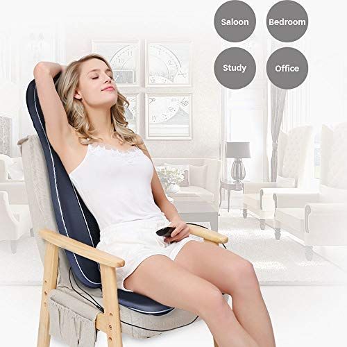  ZEROVIDA Neck Back Massager Massage Cushion with Heat and 12 Massage Nodes for Shiatsu Kneading...