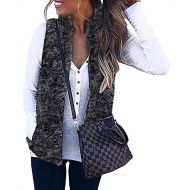 [아마존 핫딜]  [아마존핫딜]ZESICA Womens Sleeveless Zip Up Fuzzy Fleece Lightweight Fall Warm Zipper Vest with Pockets