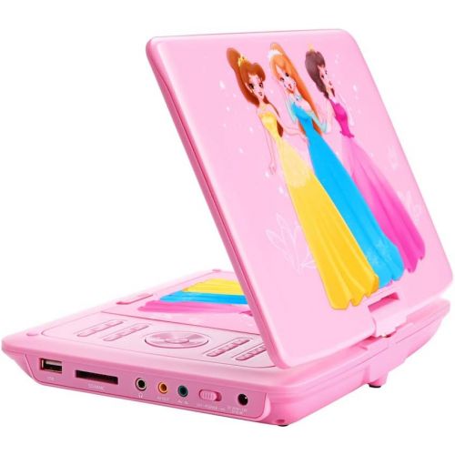  [아마존베스트]ZESTYI 11 Portable DVD Player for Kids with 9 Swivel Screen, Car Headrest Mount Holder, Rechargeable Battery, Wall Charger, Car Charger, SD Card Slot, USB Port & Swivel Screen (Blu