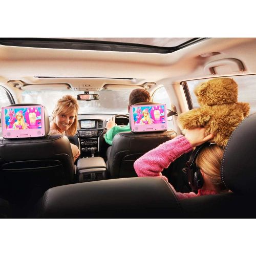  [아마존베스트]ZESTYI 11 Portable DVD Player for Kids with 9 Swivel Screen, Car Headrest Mount Holder, Rechargeable Battery, Wall Charger, Car Charger, SD Card Slot, USB Port & Swivel Screen (Blu