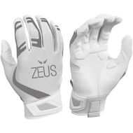 ZEUS All-Star Youth Breathable Batting Gloves - Protective, Lightweight, Cabretta/Lambskin Leather Palm Padded Baseball + Softball Batting Gloves