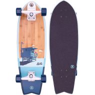 Z-Flex Bamboo Surfskate Fish Longboard, Adults Unisex, Blue (Blue), 31 inches