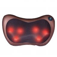 ZH Shiatsu Pillow Massager, Portable Neck and Back Massager Deep Kneading to Relieve Pain