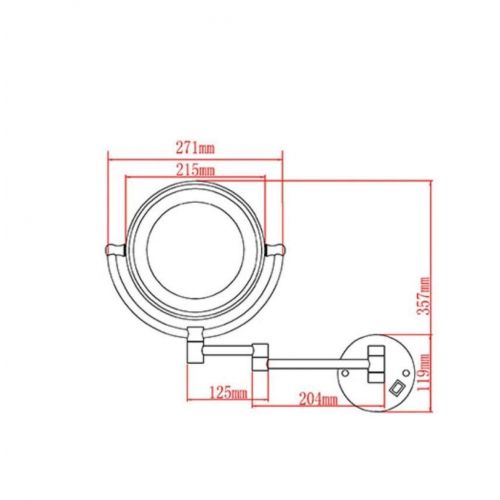  ZHANGY Wall Mounted LED Vanity Mirrors - Lighted Makeup Mirror, Double Sided Magnification Beauty Mirror, for...