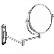 ZHANGY Bathroom Makeup Mirror,Folding Vanity Mirrors, Double Sided Magnification Beauty Mirror,3X