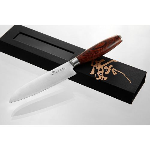  ZHEN Japanese VG-10 3 Layers forged steel Small Santoku Chef Knife 5-inch Cutlery