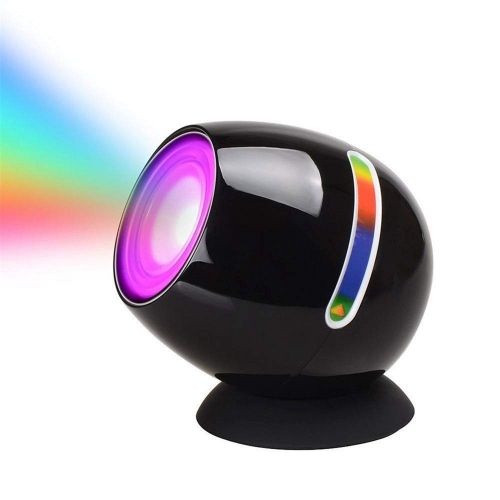  ZHENWOCAI 256 Color Changing LED Atmosphere Mood Light Touch Scroll Bar Night Lamp Home Decor Black