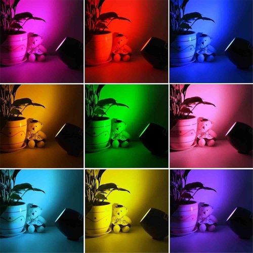  ZHENWOCAI 256 Color Changing LED Atmosphere Mood Light Touch Scroll Bar Night Lamp Home Decor Black