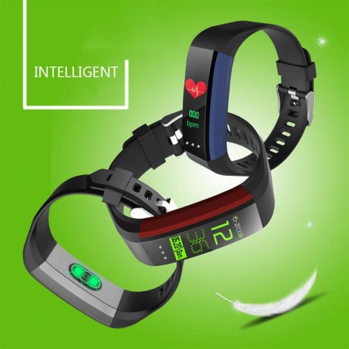  ZHJ-smart wristband Fitness Tracker Smart Sports Bracelet Heart Rate Blood Pressure Oximeter Step Running Men and Women Smart Watch Compatible with Android and iOS  3 Colors Available