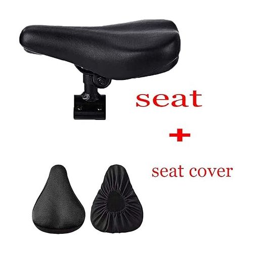  Set of Children Saddle Seat Foot Pedals,Bike Children Front Mounted Saddle Seat with Seat Cover Combo Pack,Bicycle Saddle Designed for F -Wheel DYU Electric Bike Foot