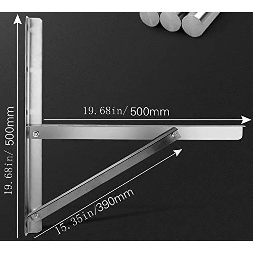  ZHOUWHJJ 2 Pari Mounting Bracket for 9000-30000BTU Condenser Ductless Mini Split Air Conditioner Heat Pump Systems, Rust Free Stainless Steel