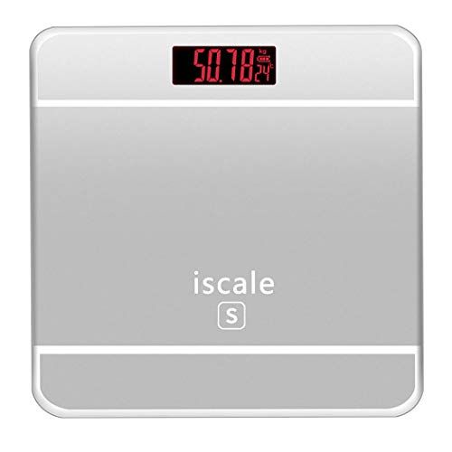  ZHPRZD Electronic Scales Mini Health Scales Electronic Weight Scales Adult Human Scales Electronic Scale (Color : Gray)