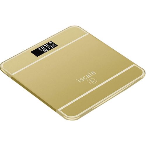  ZHPRZD Electronic Scales Mini Health Scales Electronic Weight Scales Adult Human Scales Electronic Scale (Color : Gold)