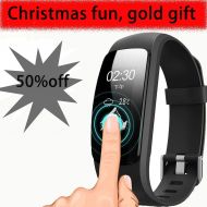 ZHT Fitness Tracker HR, ID107Plus Heart Rate Monitor Fitness Smart Watch, with Sleep Monitor Waterproof Pedometer Smart Bracelet, Calorie Counter, Children, Male, Female Pedometer