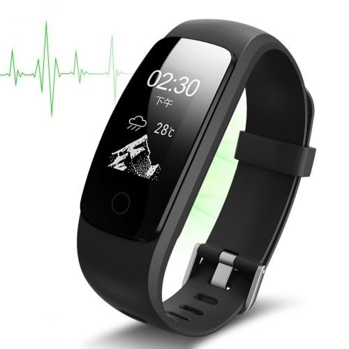  ZHT Fitness Tracker HR, ID107Plus Heart Rate Monitor Fitness Smart Watch, with Sleep Monitor Waterproof Pedometer Smart Bracelet, Calorie Counter, Children, Male, Female Pedometer