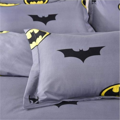  ZI TENG New Cartoon Batman Bedding Set Student Teenagers Love Duvet Cover 3PC100% Polyester Bed Set 1Duvet Cover,2Pillowcases,Twin Full Queen Size