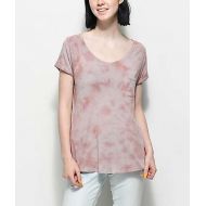 ZINE Zine Adriana Mauve Tie Dye Pocket T-Shirt