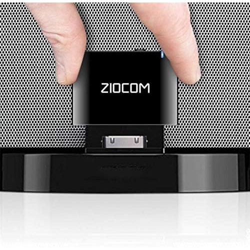 [아마존베스트]ZIOCOM 30 Pin Bluetooth Adapter Receiver for iPhone iPod Bose SoundDock and Other 30 pin Dock Speakers with 3.5mm Aux Cable(Not for Car),Black