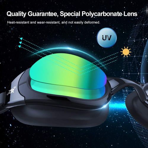  [아마존 핫딜] [아마존핫딜]Zionor Swimming Goggles, G1 Polarized Swim Goggles UV Protection Watertight Anti-Fog Adjustable Strap Comfort fit for Unisex Adult Men and Women