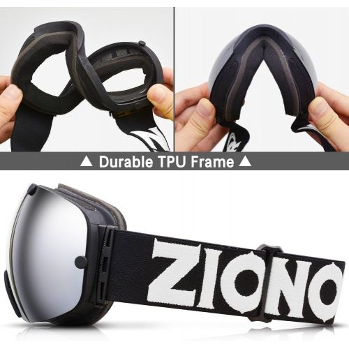  [아마존베스트]Zionor XA Ski Snowboard Snow Goggles for Men Women Anti-Fog UV Protection Spherical Dual Lens Design