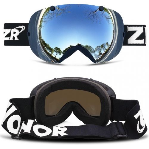  [아마존베스트]Zionor XA Ski Snowboard Snow Goggles for Men Women Anti-Fog UV Protection Spherical Dual Lens Design