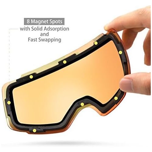  [아마존베스트]Zionor Lagopus X4 Ski Snowboard Snow Goggles Replacement Lenses