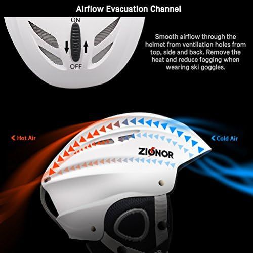  [아마존베스트]Zionor Lagopus H1 Ski Snowboard Helmet for Men Women - Air Flow Control Adjustable Fit