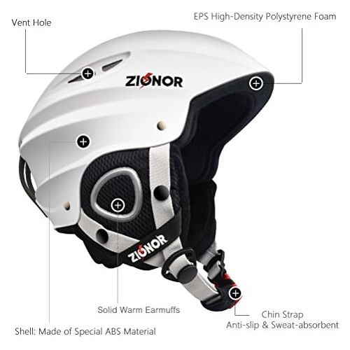  [아마존베스트]Zionor Lagopus H1 Ski Snowboard Helmet for Men Women - Air Flow Control Adjustable Fit