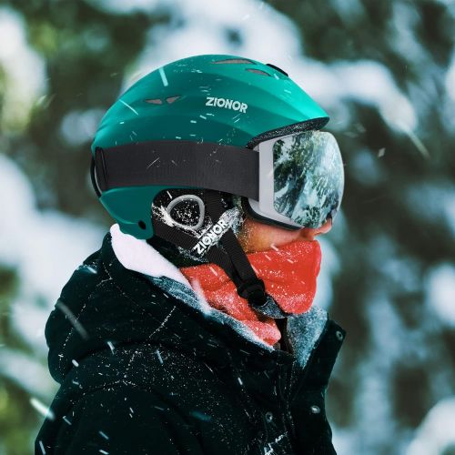  ZIONOR Lagopus H1 Ski Snowboard Helmet for Men Women - Air Flow Control Adjustable Fit