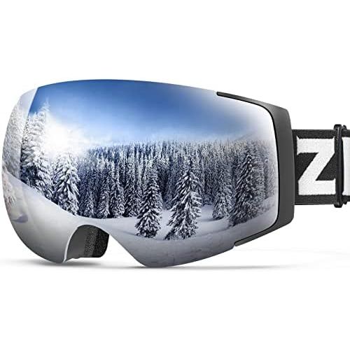  ZIONOR X4 Ski Goggles Magnetic Lens - Snowboard Snow Goggles for Men Women Adult