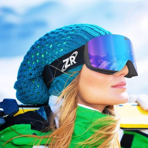  ZIONOR X11 Ski Goggles Magnetic Cylindrical Snowboard Snow Goggles for Men Women