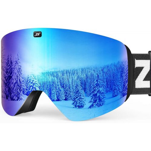  ZIONOR X11 Ski Goggles Magnetic Cylindrical Snowboard Snow Goggles for Men Women