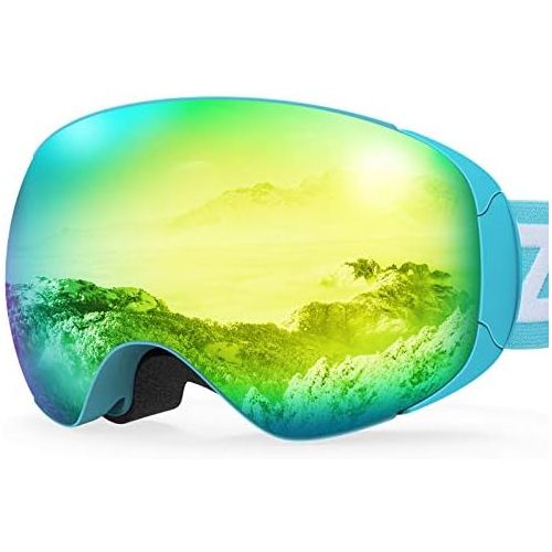  ZIONOR X PRO Ski Snowboard Snow Goggles Interchangeable Lens for Men Women Adult