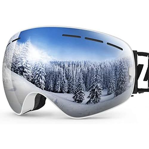  ZIONOR X Ski Goggles - OTG Snowboard Goggles Detachable Lens for Men Women Adult