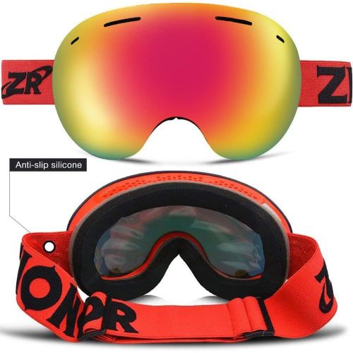  ZIONOR XA Ski Snowboard Snow Goggles for Men Women Anti-Fog UV Protection