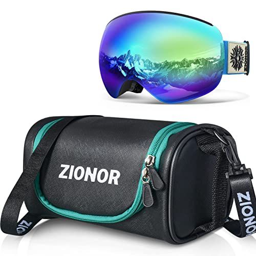  ZIONOR X4 PRO Magnetic Ski Goggles Anti-fog UV Protection Anti-fog UV Protection